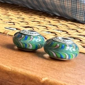 Pandora Glass Beads, a set of 2, multicolor